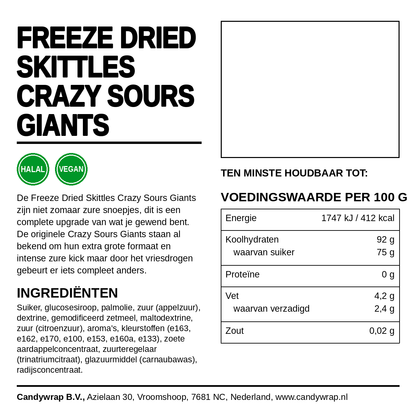 Freeze Dried Skittles Crazy Sours Giants