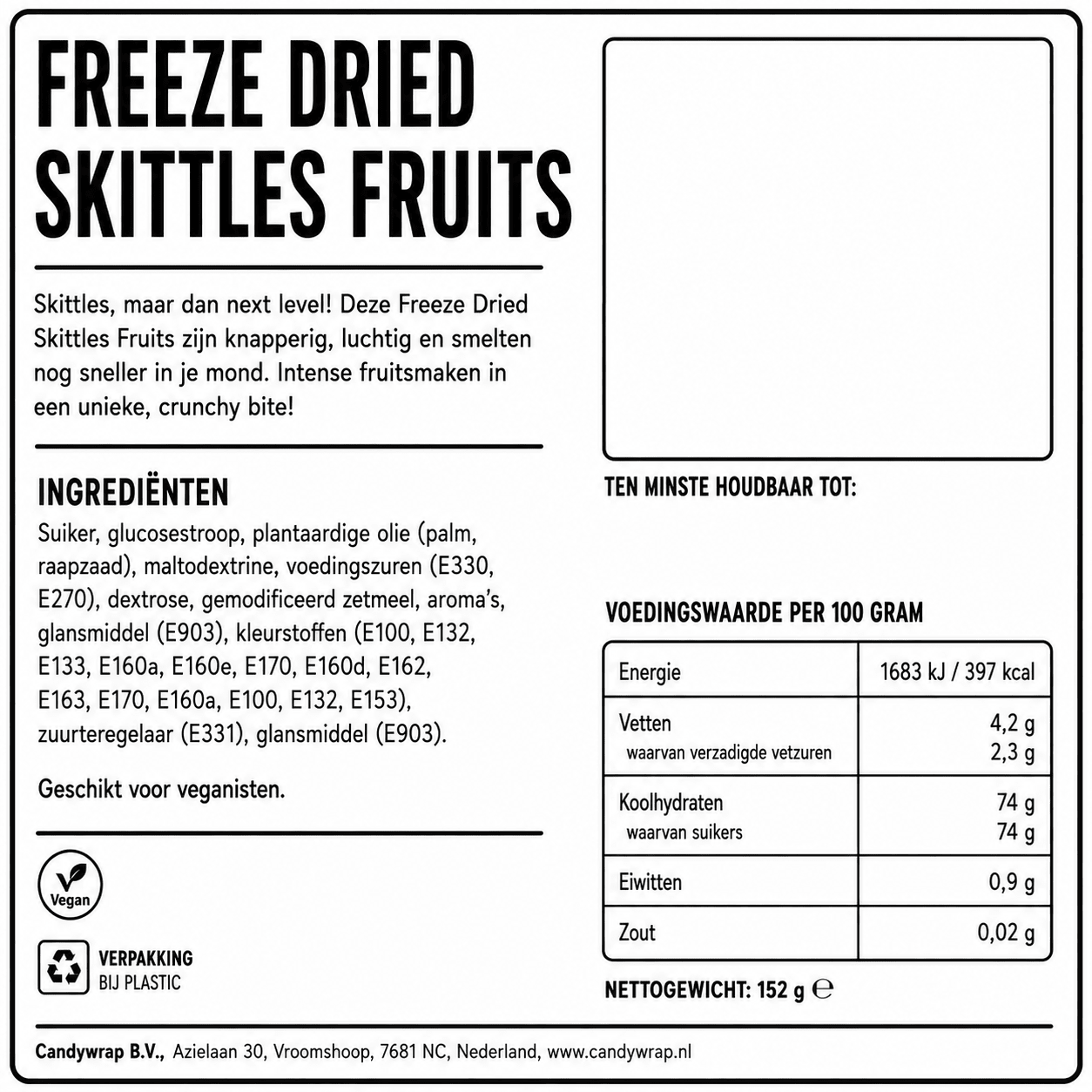 Freeze Dried Skittles Fruits