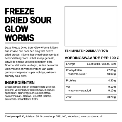 Freeze Dried Sour Glow Worms