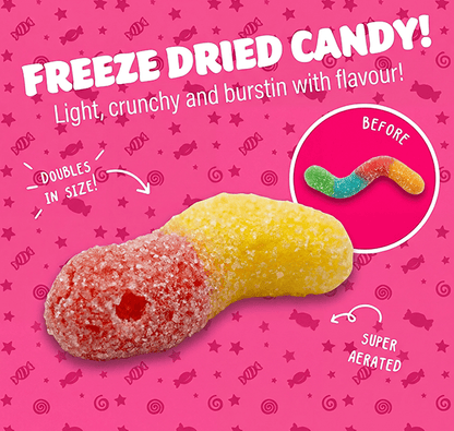 Freeze Dried Sour Glow Worms