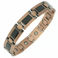Koperen carbon fiber – Magneet armband