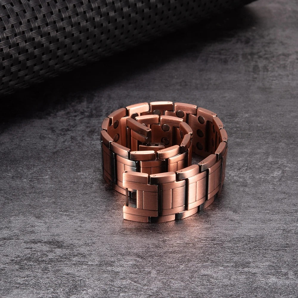 Maxi puur koperen Magneet Armband (3 magneet lagen)