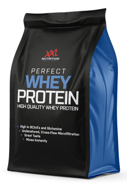 Perfect Whey Protein van XXL Nutrition, verpakking 750 g, 2 kg of 4 kg