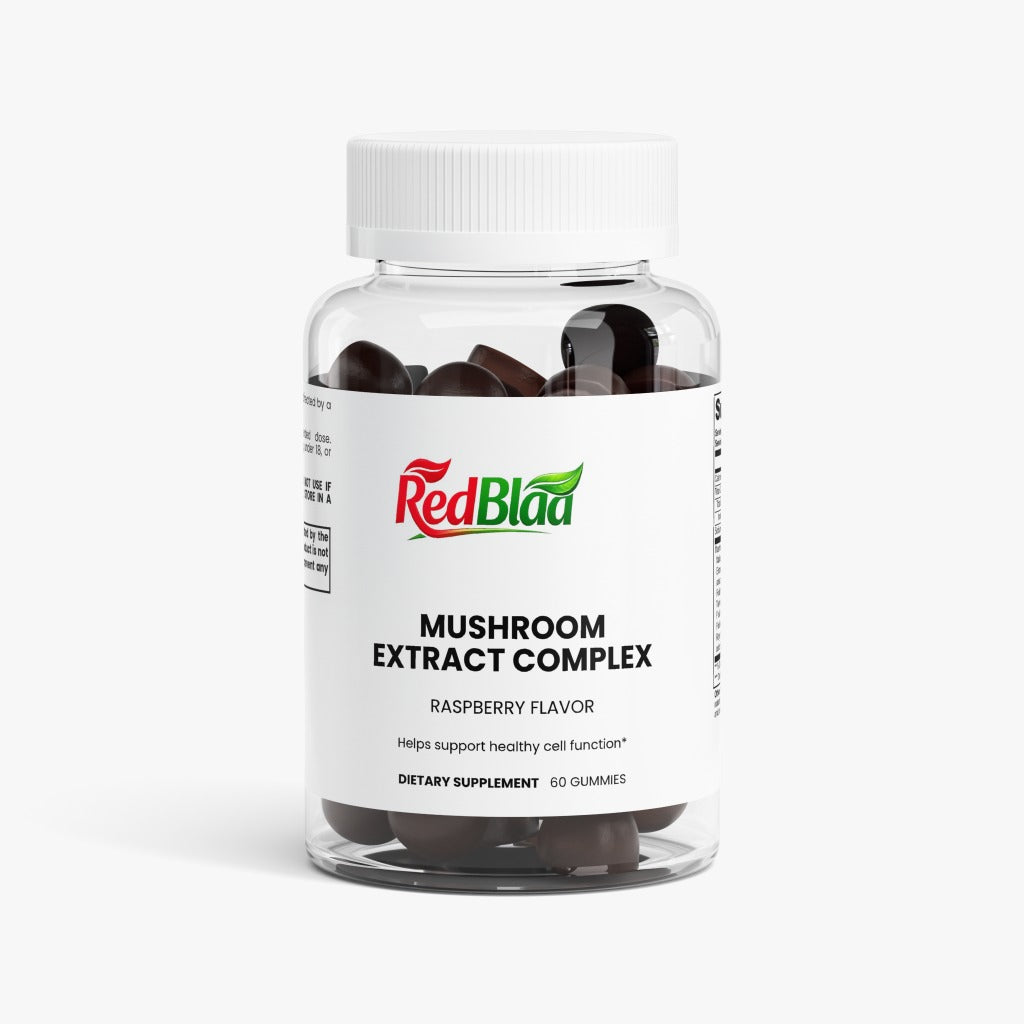 RedBlad Mushroom Extract Complex Gummies - Raspberry Flavor (60 Gummies)