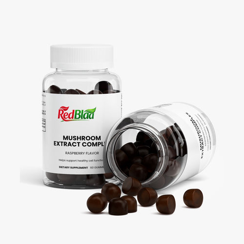RedBlad Mushroom Extract Complex Gummies - Raspberry Flavor (60 Gummies)