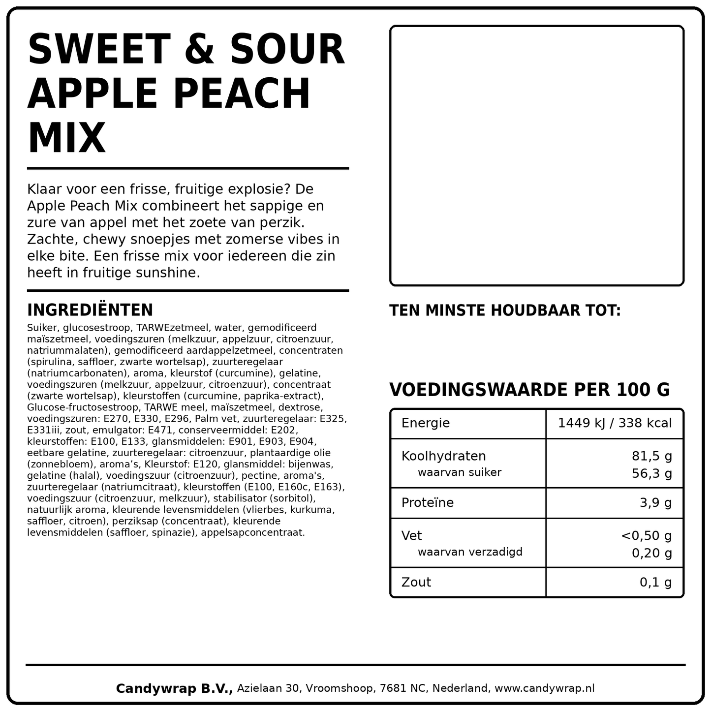 Sweet & Sour Apple Peach Mix