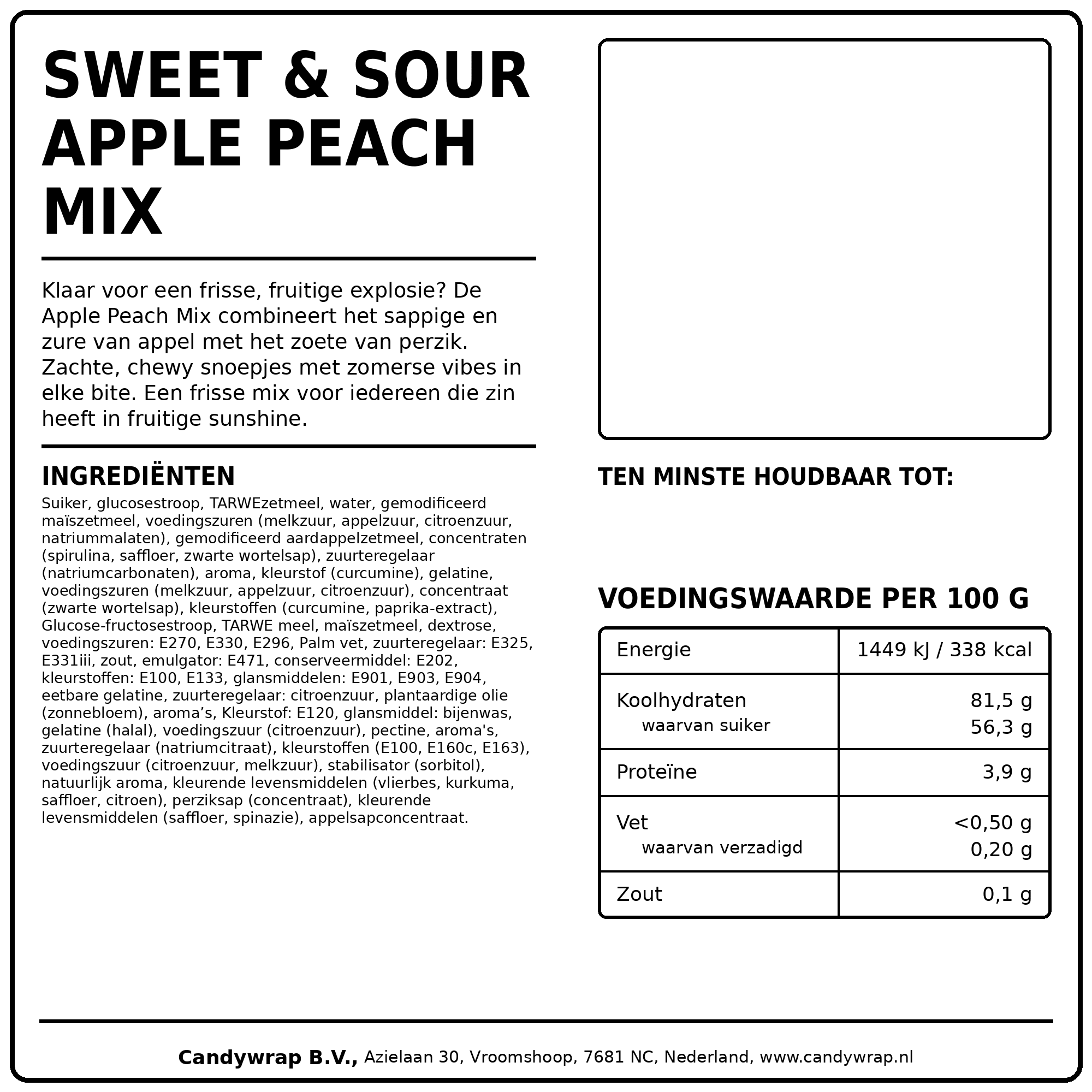 Sweet & Sour Apple Peach Mix