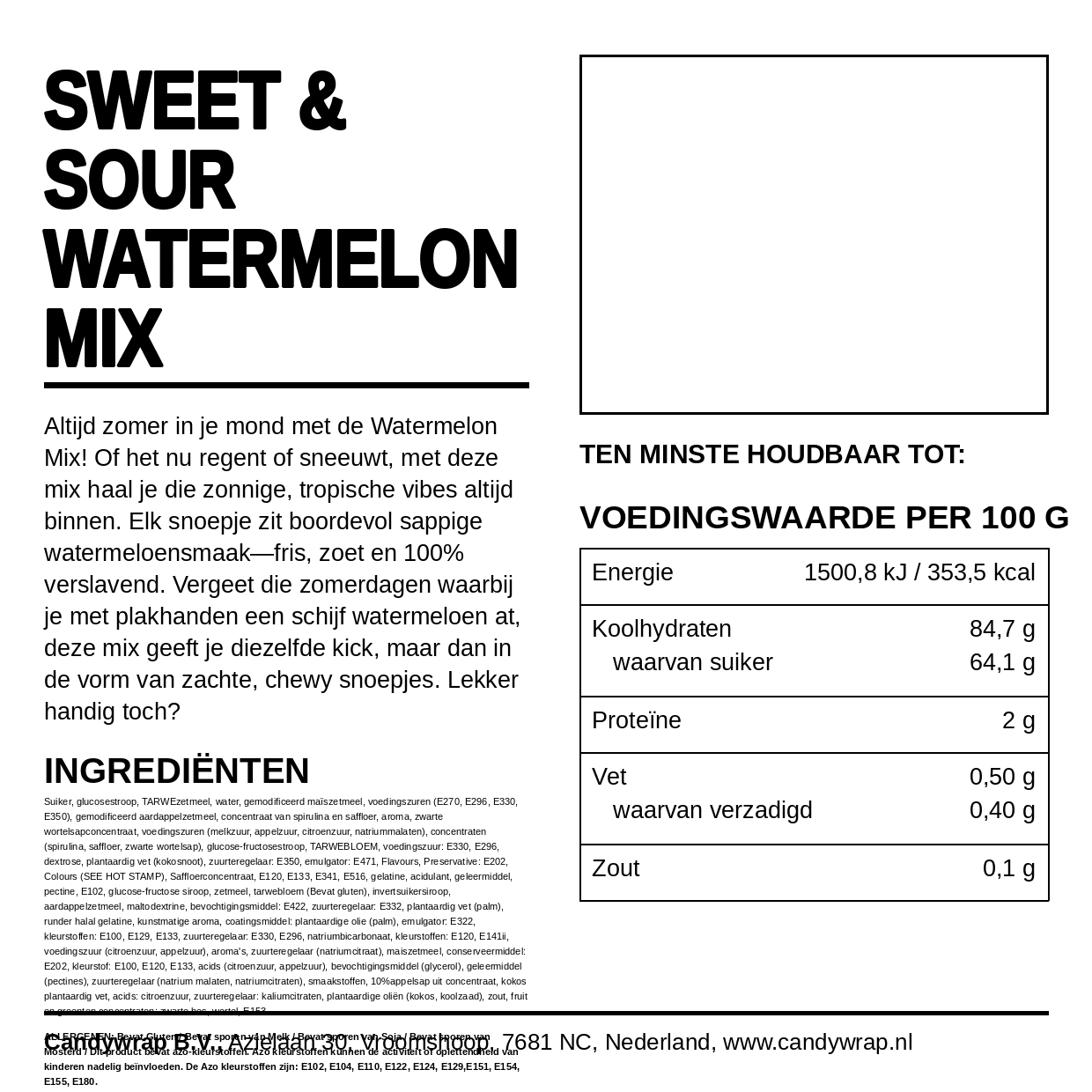 Sweet & Sour Watermelon Mix